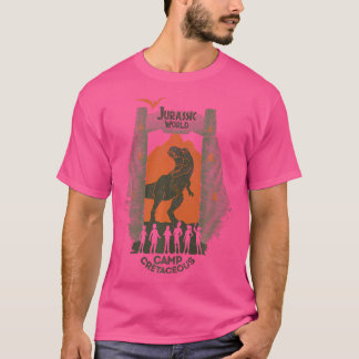 T-shirt Jurassic World Camp Parc Crétacé Gate Silhouett