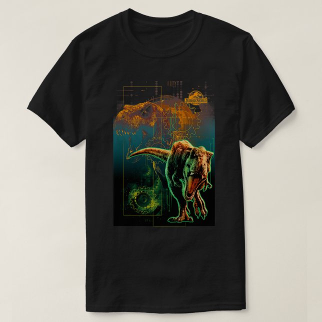 T-shirt Jurassic World Fallen Kingdom TRe Collage (Design devant)