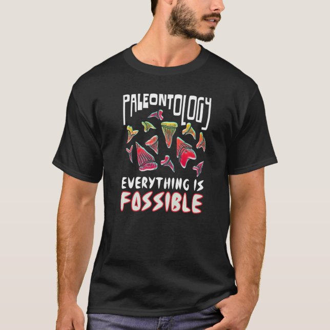 T-shirt Jurassique Fossil Paléontologie Monde Tout est (Devant)