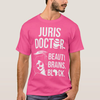 T-shirt Juris Docteur En Jurisprudence Black Law School Gr