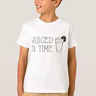 T-shirt Jus Dans Le Temps Drôle Fruit Boire Pun D'Été
