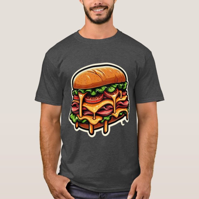 T-SHIRT JUS DE BOEUF ROSSE SANDWICH 8 (Devant)