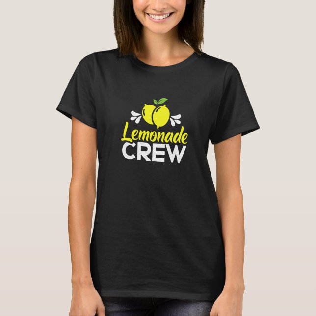 T-shirt Jus de citron d'été de l'équipage de limonade (Devant)
