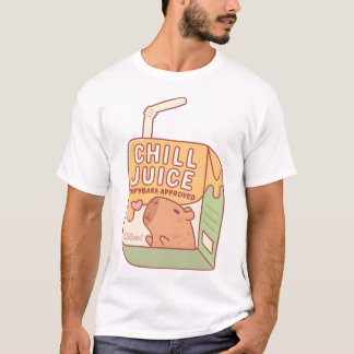 T-shirt Jus de friture amusant Capybara boîte de jus appro