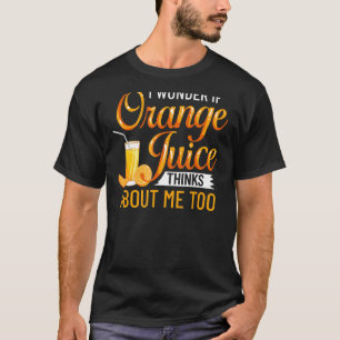 T-shirt Jus De Machine À Jus D'Orange Boire Mix Fraîche