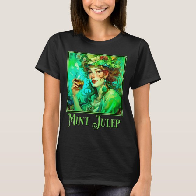 T-shirt Jus de menthe Art Nouveau (Devant)