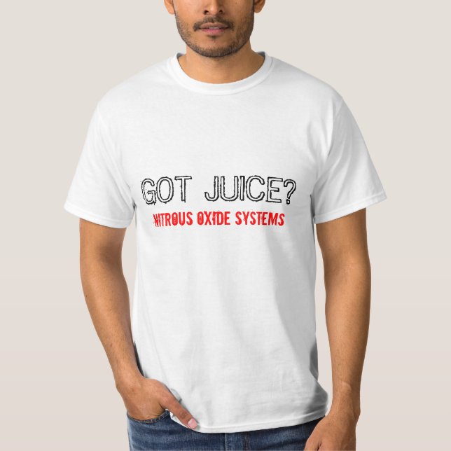 T-shirt JUS OBTENU ? , Systèmes de protoxyde d'azote (Devant)