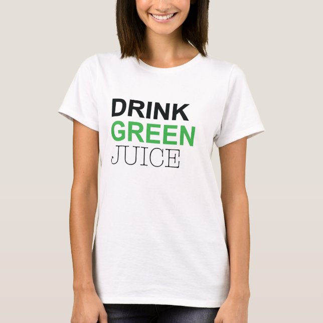 T-shirt Jus vert de boissons (Devant)