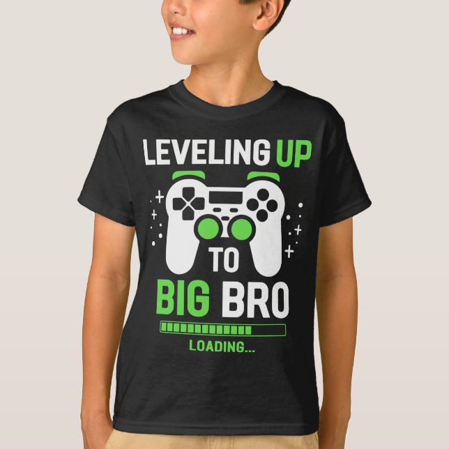 T-shirt Jusqu'À Big Brother Gaming Boy (Devant)