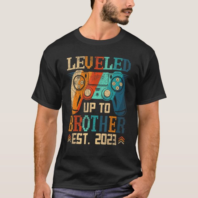 T-shirt Jusqu'À Brother 2023 Première Fois Papa 2023 (Devant)