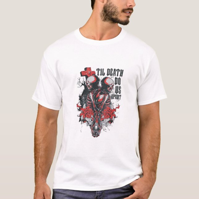 T-shirt Jusqu'à ce que la mort nous sépare (Devant)