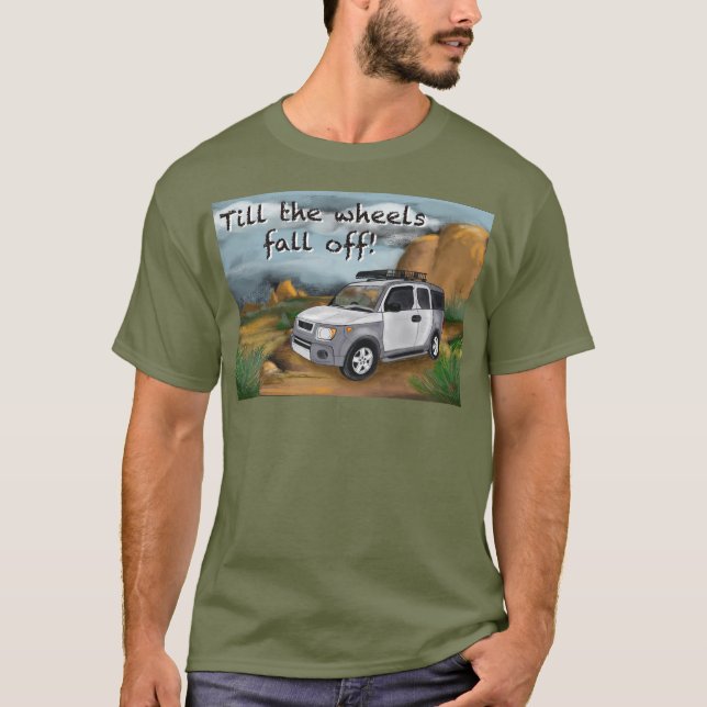T-shirt Jusqu'à ce que les roues tombent Élément (Devant)
