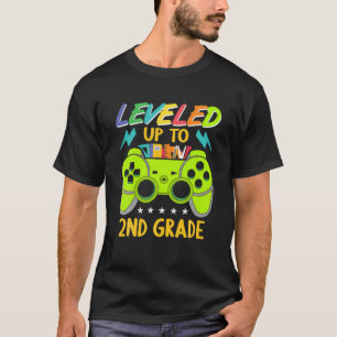 T-shirt Jusqu'À La 2E Année Gamer Retour À L'École Premièr