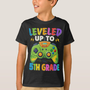 T-shirt Jusqu'À La 5E Année Gamer Retour À L'École