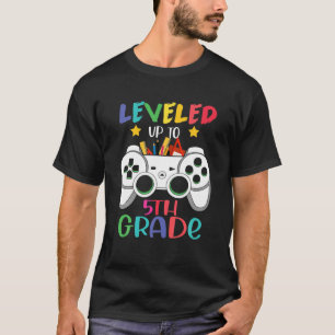 T-shirt Jusqu'À La 5E Année Gamer Retour À L'École Premièr