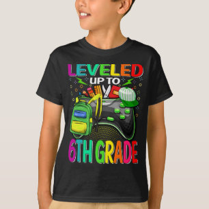 T-shirt Jusqu'À La 6E Année Gamer Retour À L'École Premièr