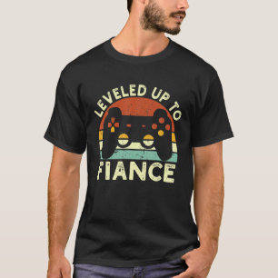 T-shirt Jusqu'À La Fiance Récemment Engagé Couple Gamer Gi