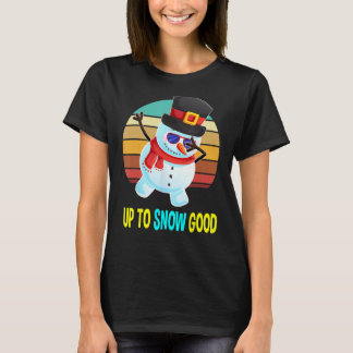 T-shirt Jusqu'à la neige Bon Snowman Cadeaux de Noël Homme