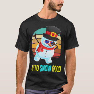 T-shirt Jusqu'À La Neige Bon Snowman Cadeaux De Noël Homme