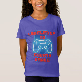 T-Shirt Jusqu'à la quatrième année Gamer Retour à l'école