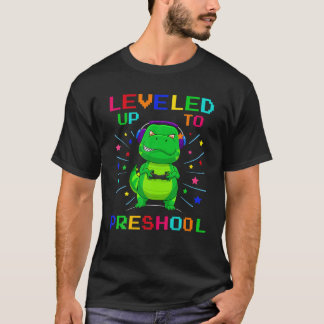 T-shirt Jusqu'À L'Enfant De L'École De Jeu Dinosaure Retou