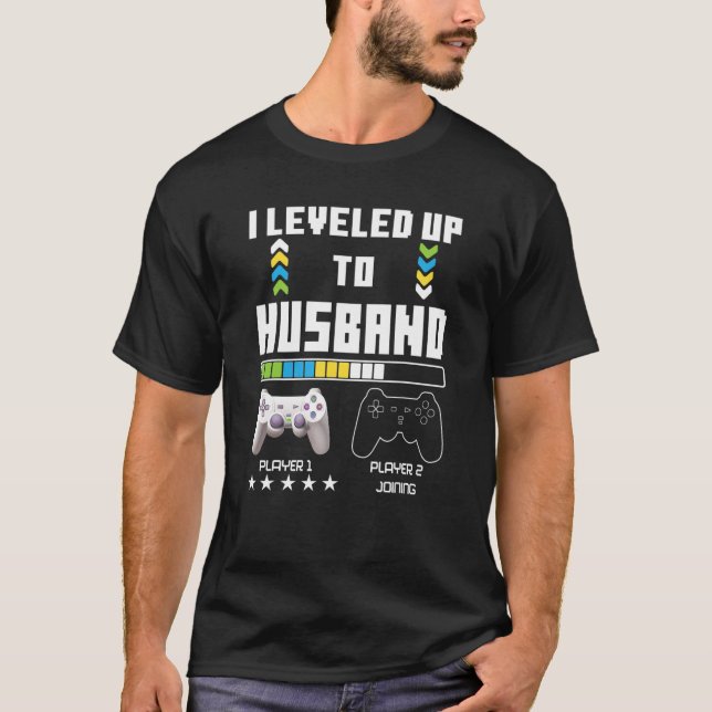 T-shirt Jusqu'À Mari Contrôleur De Jeu Couple Gam (Devant)