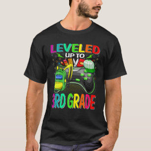 T-shirt Jusqu'Au 3E Niveau De Gamer Revenir À L'École
