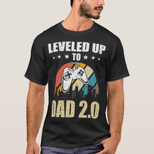 T-shirt Jusqu'au jeu de jeu de jeux de papa 2.0 amusant po (Devant)