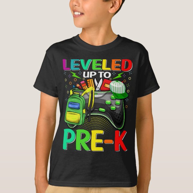 T-shirt Jusqu'Au Jeu Pré-K Retour À L'École Premier Jour (Devant)