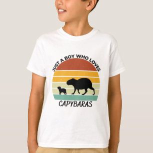 T-shirt Just a boy who loves capybaras