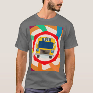 T-shirt Just A Boy Who Loves School Buses Colorful Design