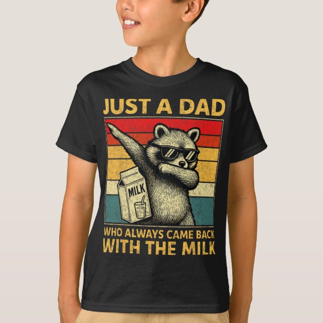 T-shirt Just A Dad Who Always Came Back Men Fathers Day Da (Devant)