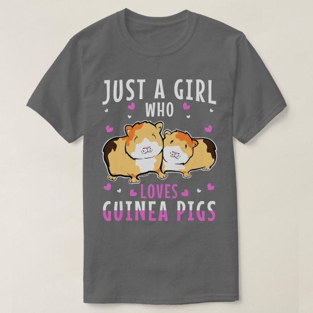 T-shirt Just A Girl Who Love Guinea Pigs 812 (Design devant)