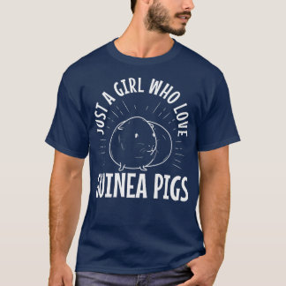 T-shirt Just A Girl Who Love Guinea Pigs Premium 3447