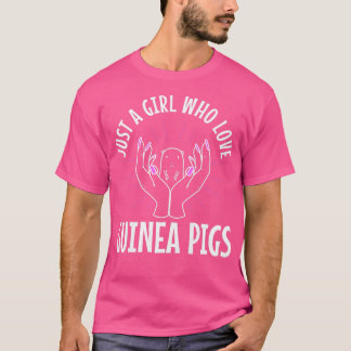 T-shirt Just A Girl Who Love Guinea Pigs Premium 3453 