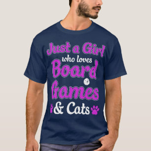 T-shirt Just a Girl Who Love Jeux de société et jeu de cha