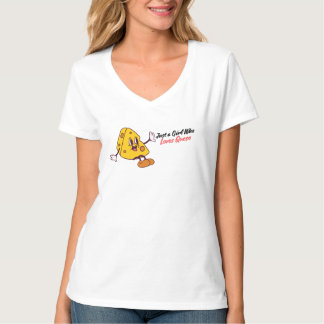 T-shirt Just a Girl Who Love Queso just Cheese
