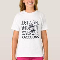 Just a Girl Who Love Raccoons : Fun & Charming