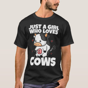 T-shirt Just A Girl Who Loves Cow Cute Cow
