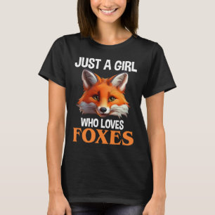 T-shirt Just A Girl Who Loves Foxes