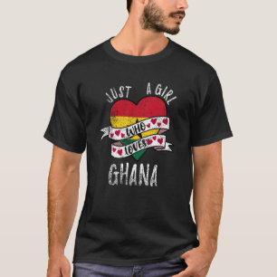 T-shirt Just A Girl Who Loves Ghana Vintage