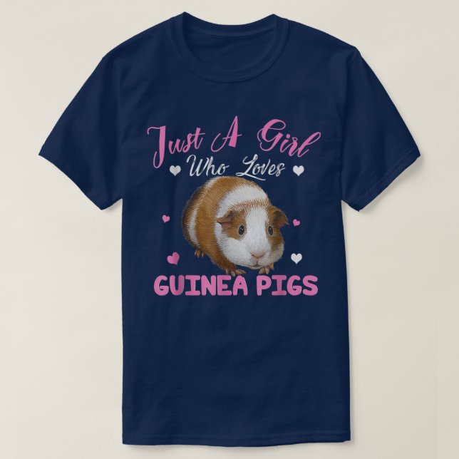 T-shirt Just A Girl Who Loves Guinea Pigs Animal Lover  (Design devant)
