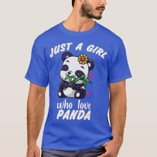 T-shirt Just A Girl Who Loves Pandas Cute Panda (7) 