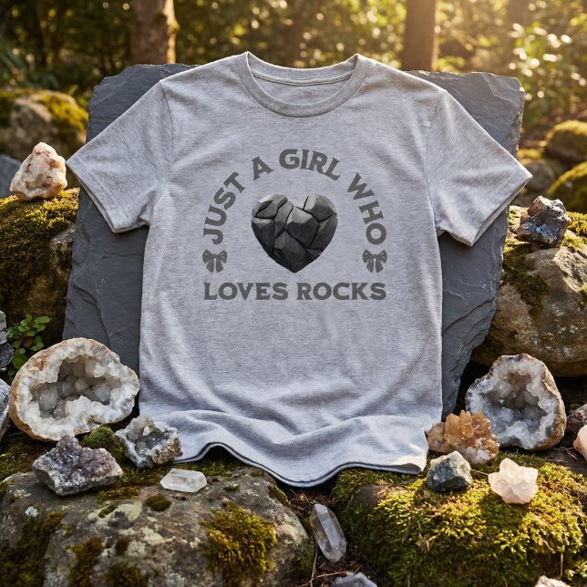 T-shirt Just a Girl Who Loves Rocks Geology (Créateur téléchargé)