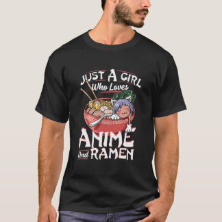T-shirt Just A Who Loves Anime And Ra Japanese Ga
