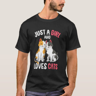 T-shirt Just A Who Loves Cats Kitty Cat