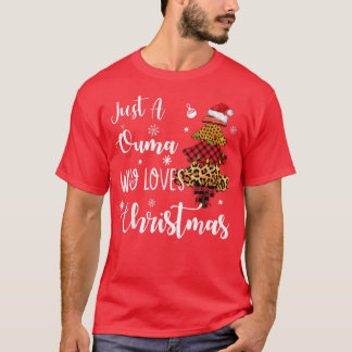 T-shirt Just An Ouma Love Noël Funny Christmas Light