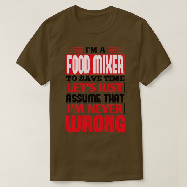 T-shirt Just assume That in N (Design devant)