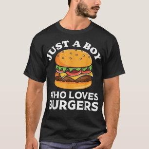 T-shirt Just Boy Love Fromage Burger Graphique alimentaire