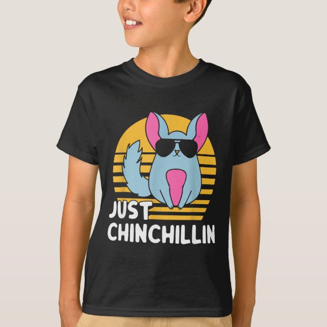 T-shirt Just Chinchillin Pet Lover Animal Vintage  (Devant)
